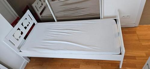 Lit enfant Ikea blanc Kritter 16070 + matelas et housse, Kinderen en Baby's, Kinderkamer | Bedden, Gebruikt, Matras, Ophalen