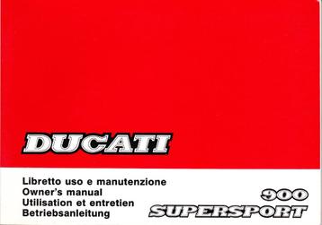 Ducati SuperSport Owners-Manual 1989