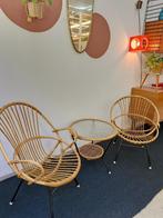 Set van 2 rotan stoeltjes en tafeltje Rohe Noordwolde, Antiek en Kunst, Ophalen
