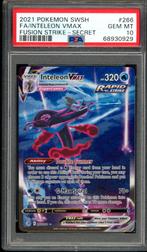 Inteleon VMAX [Full Art] PSA 10 - 266/264 - Fusion Strike, Hobby en Vrije tijd, Ophalen of Verzenden, Zo goed als nieuw, Losse kaart