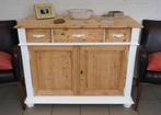 117 cm: Zeer mooie massief grenen dressoir, Ophalen of Verzenden, Gebruikt, Grenenhout