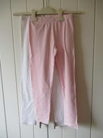 La Redoute, witte en roze legging, maat 140, Meisje, Gebruikt, La Redoute, Broek