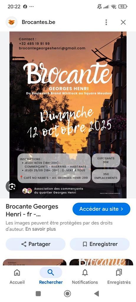 Emplacements brocante Georges Henri à Bruxelles ce 12/10/25, Kleding | Dames, Overige Dameskleding, Ophalen
