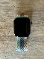 Apple Watch 7 Cellular 41mm (RVS) ook voor mobiel bellen, Handtassen en Accessoires, Smartwatches, Zwart, IOS, Ophalen of Verzenden