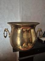 Vintage koperen pot met draken oortjes, Antiek en Kunst, Ophalen