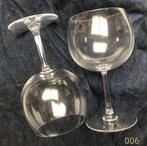 2 x Val Saint Lambert kristallen glas / H 15 cm / ref. 06, Antiek en Kunst, Antiek | Glaswerk en Kristal, Ophalen of Verzenden