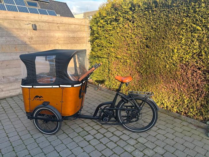 Elektrische bakfiets Cangoo Buckle, Vélos & Vélomoteurs, Vélos | Vélos avec bac, Comme neuf, Autres marques, 4 enfants ou plus