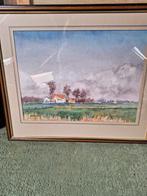 Schilderij van ndepondt.64 op 54.kader met glas., Ophalen