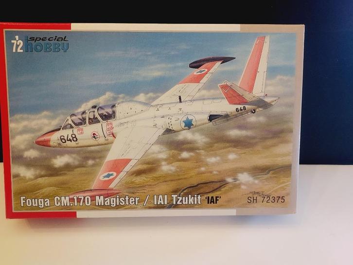 NIEUWE speciale hobby (SH72375): Fouga Magister 1:72, Hobby en Vrije tijd, Modelbouw | Vliegtuigen en Helikopters, Nieuw, Vliegtuig