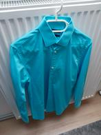 Blauw hemd merk S Oliver te koop.M 38, Kleding | Heren, Overhemden, Ophalen, Zo goed als nieuw, Blauw