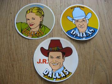 Oude Stickers Dallas J.R. Lucy Ewing Jock Ewing