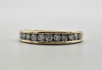 Gouden Vintage ring met diamanten Ca: 0.50 ct. 2024/273