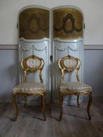 Franse vergulde stoeltjes 2 stuks, Antiek en Kunst, Antiek | Woonaccessoires, Ophalen of Verzenden