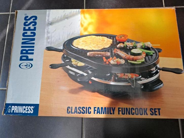 Combinatie van raclette, gourmet en grillset in één, Elektronische apparatuur, Gourmetstellen, Gebruikt, 4 t/m 7 personen, Ophalen of Verzenden