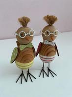 Figurines d'oiseaux en bois avec lunettes, Enlèvement ou Envoi, Neuf, Autres types