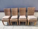 Rieten stoelen (4stuks), Tuin en Terras, Tuinstoelen, Ophalen, Gebruikt