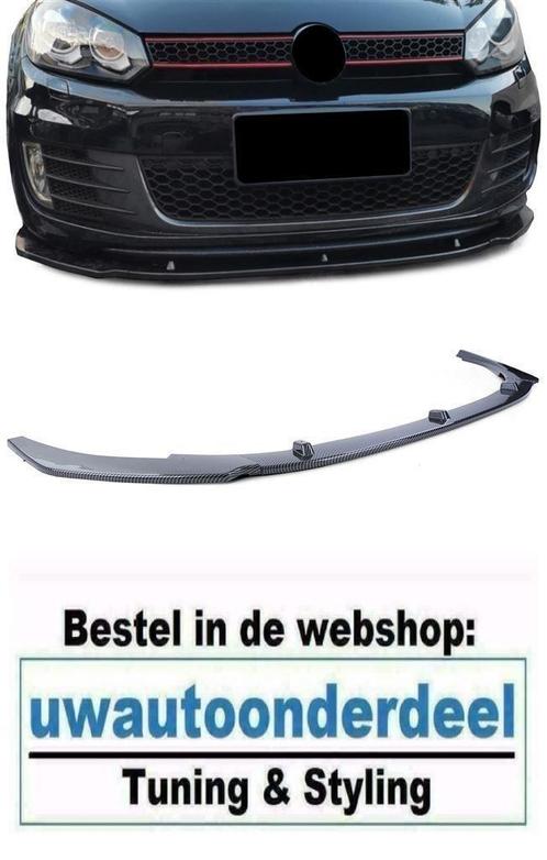 Spoiler Voorspoiler Carbon Look Geschikt Voor Vw Golf 6 GTI, Auto diversen, Tuning en Styling, Verzenden
