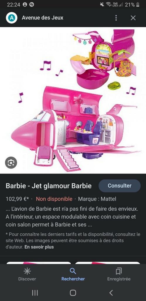 Avion Barbie, Enfants & Bébés, Jouets | Maisons de poupées, Utilisé, Enlèvement