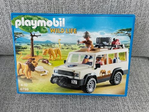 PLAYMOBIL Safari 4x4 met lier - 6798 (Wild Life), Kinderen en Baby's, Speelgoed | Playmobil, Zo goed als nieuw, Complete set, Ophalen of Verzenden