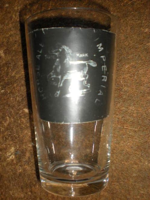 IMPERIAL HORSE ALE  gezuurd, Verzamelen, Biermerken, Gebruikt, Glas of Glazen, Ophalen of Verzenden