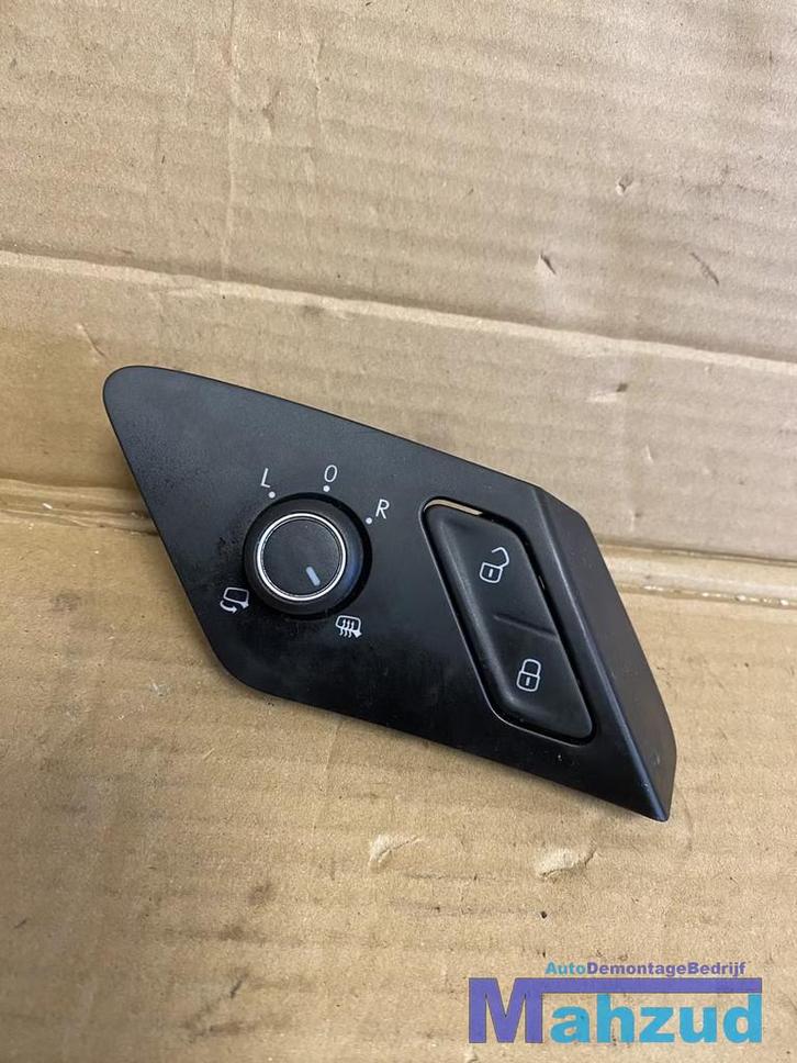 VW GOLF 7 Spiegelverstelling deur vergrendelings schakelaar, Auto-onderdelen, Dashboard en Schakelaars, Volkswagen, Gebruikt