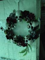 krans doodshoofden halloween nieuw, Ophalen of Verzenden, Nieuw, Versiering