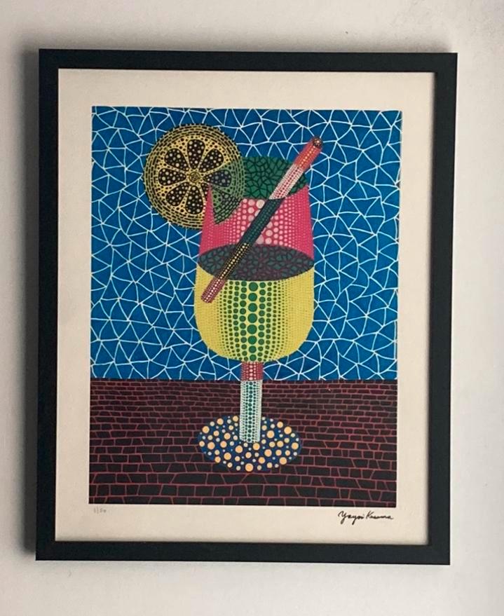 Yayoi Kusama : lithographie 50 exemplaires avec COA, Antiek en Kunst, Kunst | Litho's en Zeefdrukken