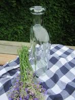 glazen fles-platte fles-olie-azijn-hoogte 30cm-NIEUW-VINTAGE, Antiek en Kunst, Ophalen of Verzenden