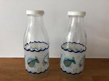 Set van 2 glazen bewaar flessen / potten le Parfait  beschikbaar voor biedingen