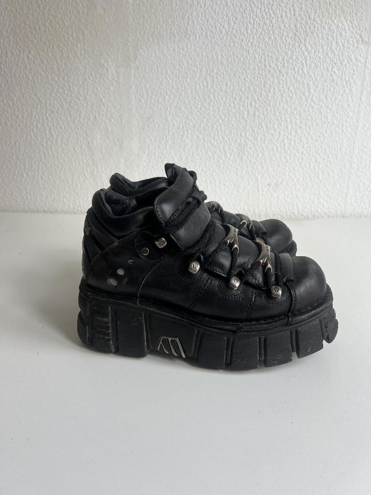 New Rock Platform Boots Black - EUR 40 Unisex, Kleding | Dames, Schoenen, Zo goed als nieuw, Lage of Enkellaarzen, Zwart, Ophalen of Verzenden