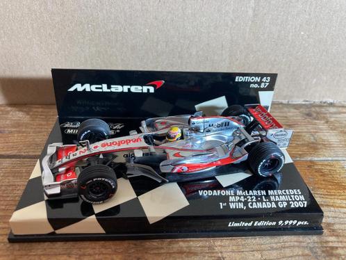 Lewis Hamilton 1:43 2007 1st F1 win Canada Mclaren MP4-22, Verzamelen, Automerken, Motoren en Formule 1, Nieuw, Formule 1, Ophalen of Verzenden