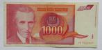 Joegoslavië 1.000 Dinara 1992, Postzegels en Munten, Bankbiljetten | Europa | Niet-Eurobiljetten, Ophalen of Verzenden, Joegoslavië