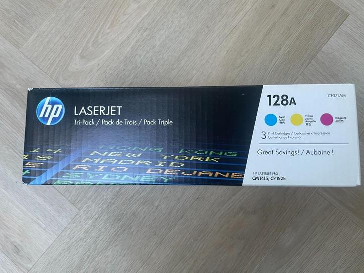 2 toners HP CE322A-CE323A (HP 128A) Y-M HP CM1415/CP1525, Computers en Software, Printerbenodigdheden, Toner, Ophalen of Verzenden