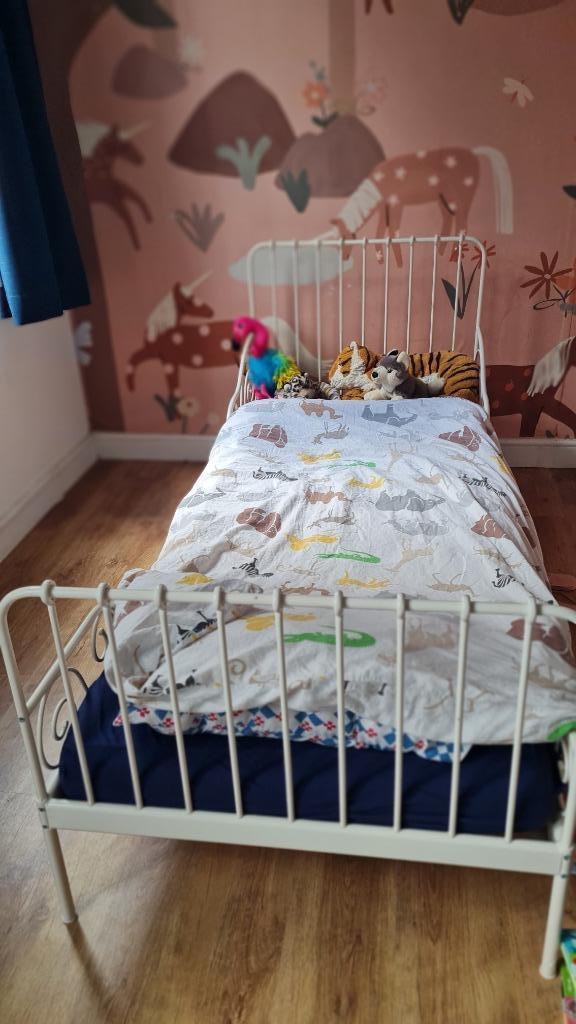 Bed kinderkamer, Kinderen en Baby's, Kinderkamer | Bedden, Gebruikt, 180 cm of meer, 70 tot 85 cm, Lattenbodem, Ophalen