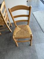 Stoelen beige, Huis en Inrichting, Stoelen, Ophalen, Riet of Rotan, Wit, Zo goed als nieuw