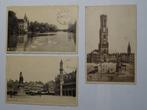 3 Oude Postkaarten Brugge, Verzamelen, Ophalen of Verzenden, 1920 tot 1940, Gelopen, West-Vlaanderen