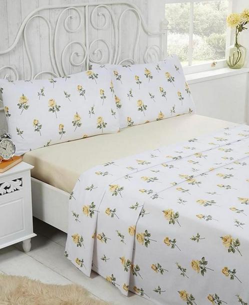 Parure de lit Rosebud 100% coton brossé de lit simple, Maison & Meubles, Chambre à coucher | Linge de lit, Neuf, Housse de couette