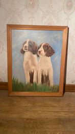 Peinture chiens chien de chasse épagneul, Antiquités & Art, Art | Peinture | Classique, Enlèvement ou Envoi