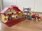 Bluey speelhuisje met auto, caravan en poppetjes, Verzamelen, Poppetjes en Figuurtjes, Ophalen, Zo goed als nieuw
