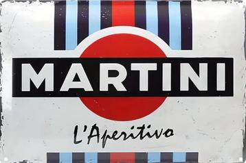 Reclamebord vintage Martini L’Aperitivo - mancave poolhouse beschikbaar voor biedingen