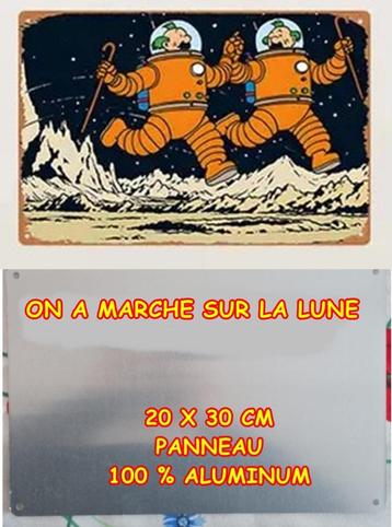 KUIFJE OP DE MAAN ** ALUMINIUM PANEEL beschikbaar voor biedingen