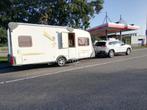 Knaus Cheers, Caravans en Kamperen, Caravans, Frans bed, Treinzit, Particulier, Ringverwarming