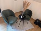 Set van 2 groene fauteuils Be Pure Home, Huis en Inrichting, Fauteuils, Ophalen, Zo goed als nieuw, Stof