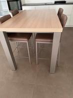 Hoge tafel 150x90x90 en “ bij passende stoelen, Enlèvement, Comme neuf