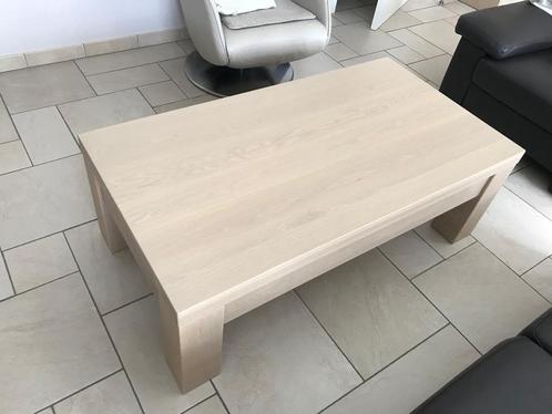 Eiken salontafel met lade / table basse en chêne avec tiroir, Maison & Meubles, Tables | Tables de salon, Comme neuf, Moins de 50 cm