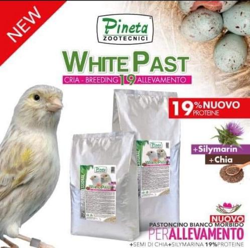 WhitePast Cria ( + Cria, Silymarine) 4kg - Pineta, Dieren en Toebehoren, Vogels | Toebehoren, Nieuw, Ophalen of Verzenden