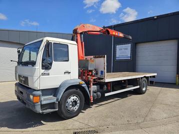 MAN 19.264 OPENLAADBAK + FASSI F105 (bj 1999) beschikbaar voor biedingen