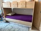 stapelbed met een hoekkast, Ophalen, Tweepersoons, Minder dan 160 cm, Stapelbed