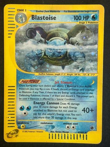 Blastoise 4/165 - Expedition Base Set beschikbaar voor biedingen