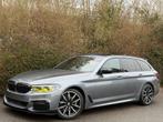 BMW 5 Serie 520 Touring dA+PACK M+NAVI+CAMERA+CUIR+EURO 6D-T, Autos, Cuir, Argent ou Gris, Entreprise, 5 portes